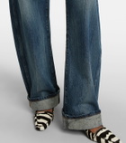 Khaite Karo mid-rise barrel-leg jeans