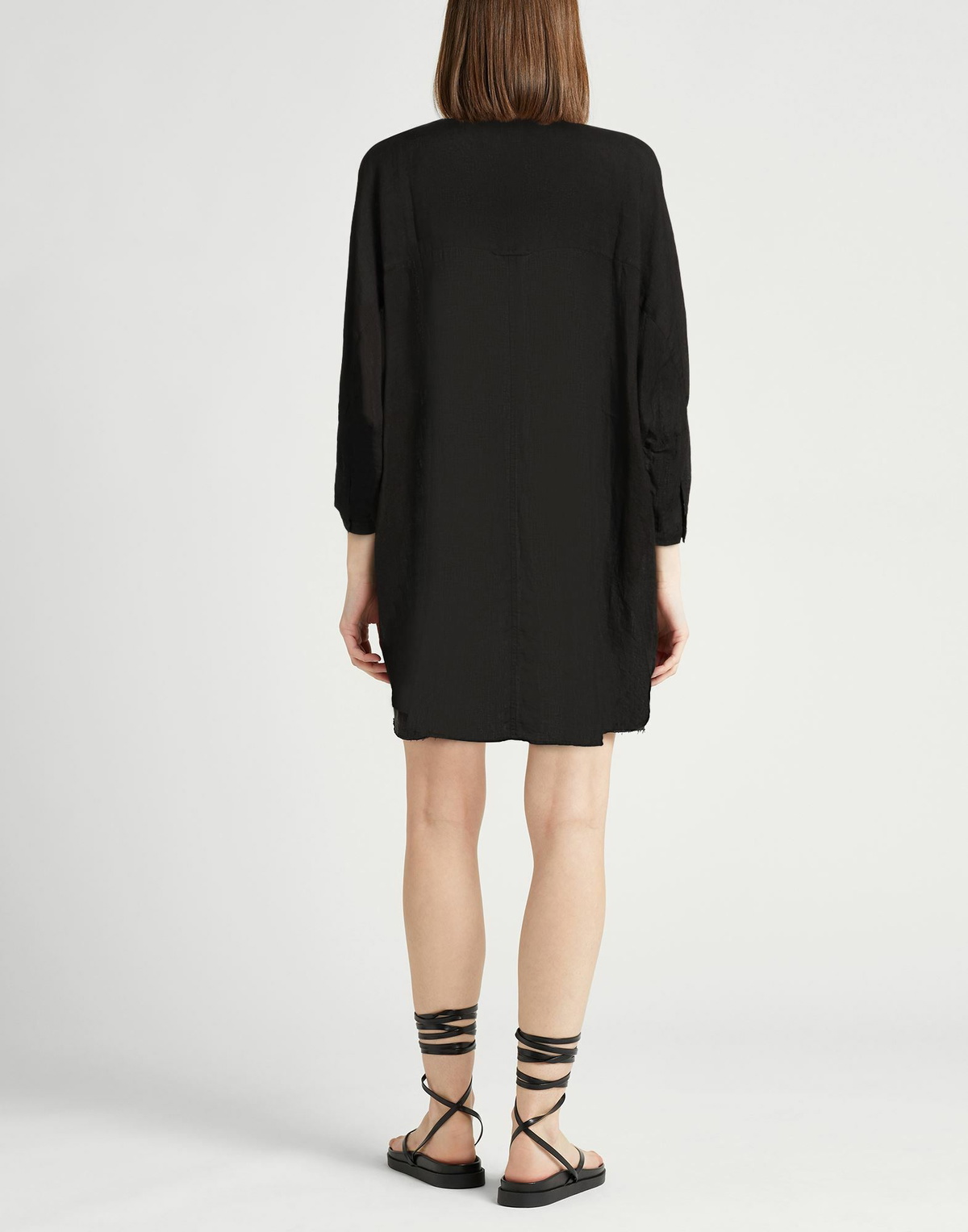 120% Lino Womens Shirt in Black