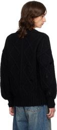 Stolen Girlfriends Club Black Distressed Altered State Cardigan