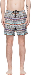 Missoni Multicolor Stripes Swim Shorts