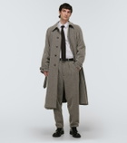 Giorgio Armani Herringbone wool-blend pants