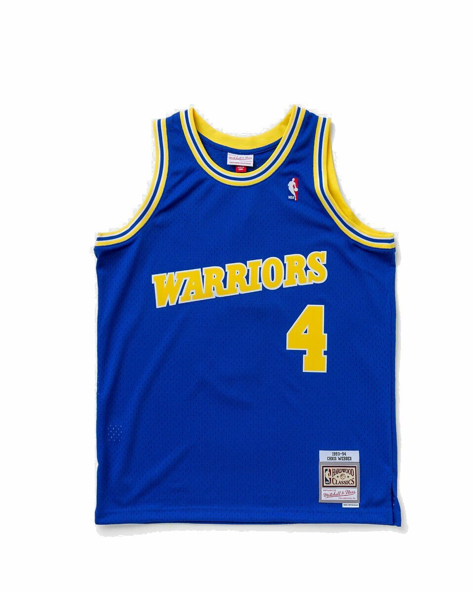 Photo: Mitchell & Ness Nba Swingman Jersey Golden State Warriors Road 1993 94 Chris Webber #4 Blue - Mens - Jerseys