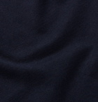 Brunello Cucinelli - Slim-Fit Cotton and Linen-Blend Polo Shirt - Storm blue