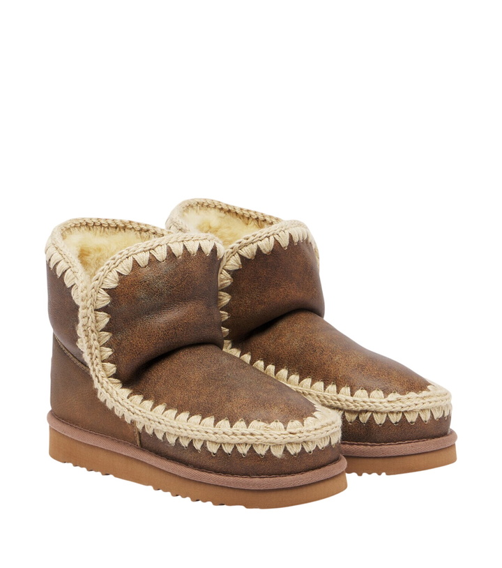 Photo: Mou Shearling-lined leather ankle boots