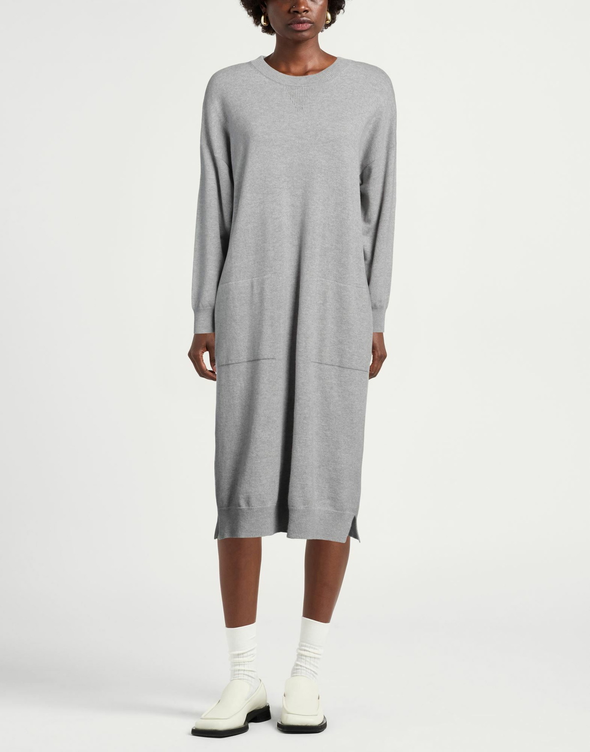 Peserico Womens Midi dress in Grey