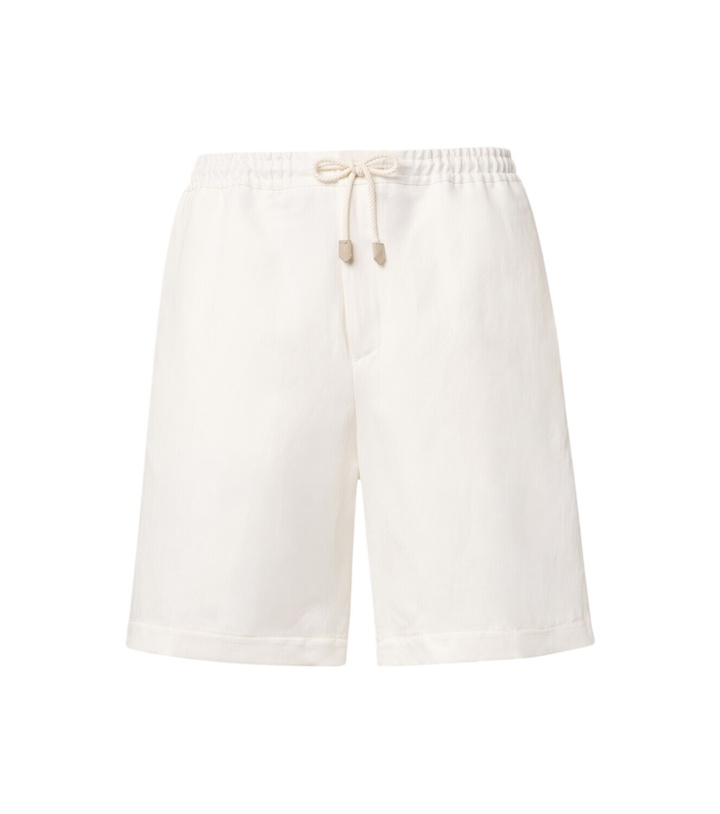 Photo: Canali Linen and silk shorts