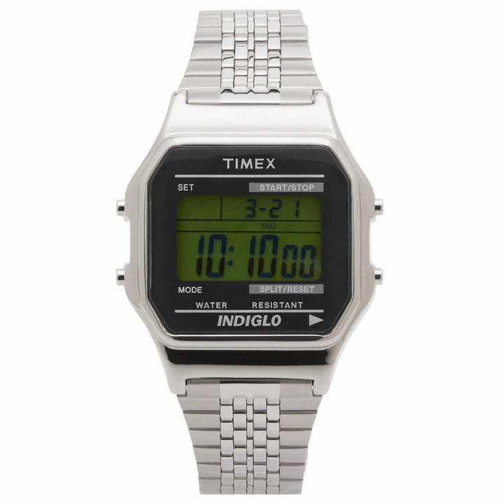 Photo: END. x Timex T80 Everyday Silver-tone in Silver-Tone Case And Bracelet/Black Mask 