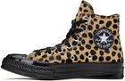 Converse Tan & Black Chuck 70 Pony Hair Sneakers