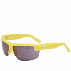 Off-White Toledo Sunglasses in Yellow/Dark Grey