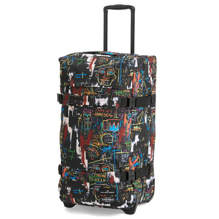 Photo: Eastpak x Basquiat Transit'r Medium Luggage Case - Kings 2 in Multi 