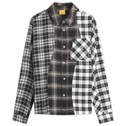Dime Men's Triple Plaid Shirt in Black