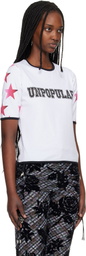 Chopova Lowena White 'Unpopular' Fitted Jersey T-shirt