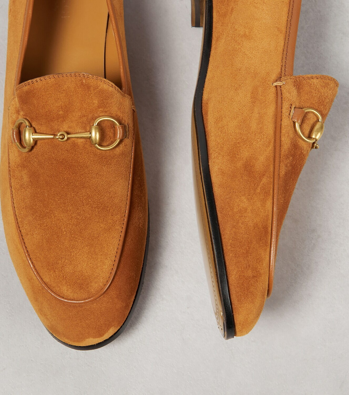 Men's Gucci Jordaan loafer in brown suede