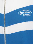 MISSONI - Full Bed Jersey Stitch Zip-up Sweatshirt