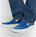 Common Projects - Suede Slip-On Sneakers - Men - Blue