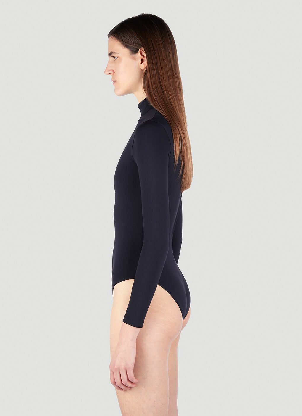 【送料&関税込】Balenciaga Corset Swimsuit Balenciaga Corset One Piece Swimsuit in Black | FWRD