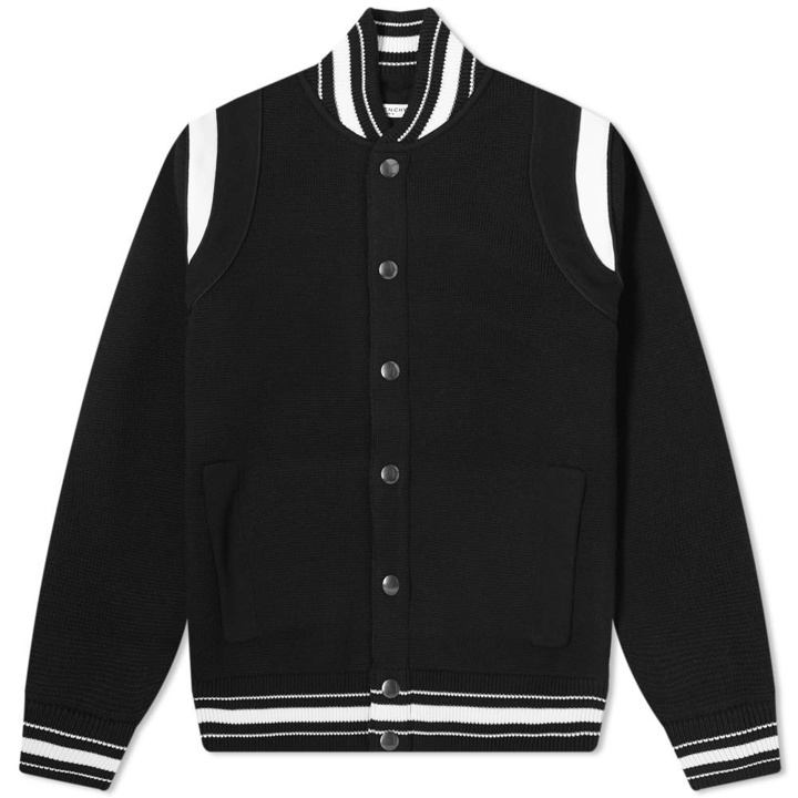 Photo: Givenchy Knitted Logo Varsity Jacket