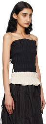 Kijun Black & Off-White Mono Tube Top