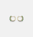 Anita Ko Graduated 18kt gold huggie earrings with emeralds