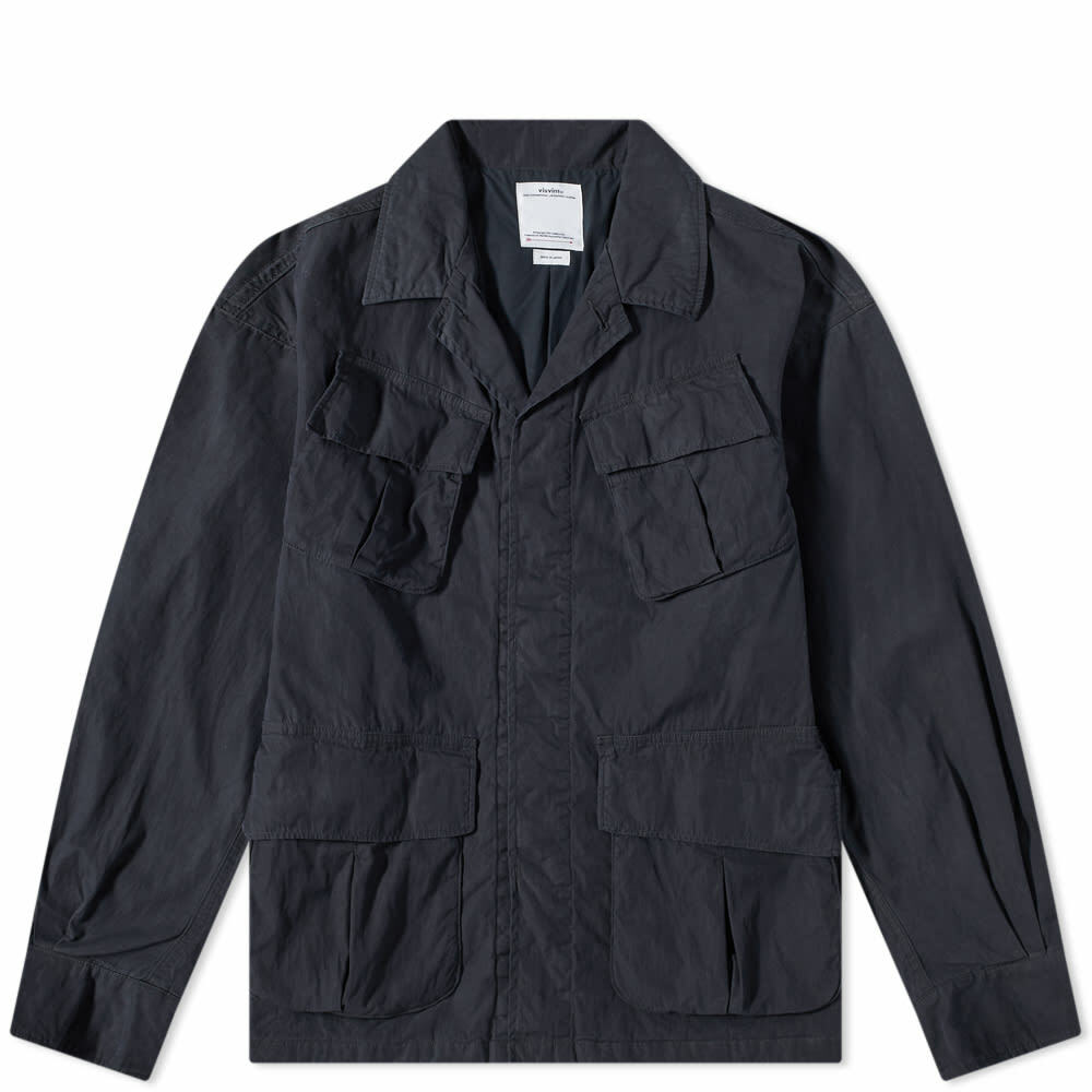 Visvim Men's Tropical Combat Jacket in Navy Visvim