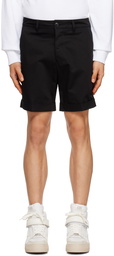 AMI Alexandre Mattiussi Black Rolled Shorts