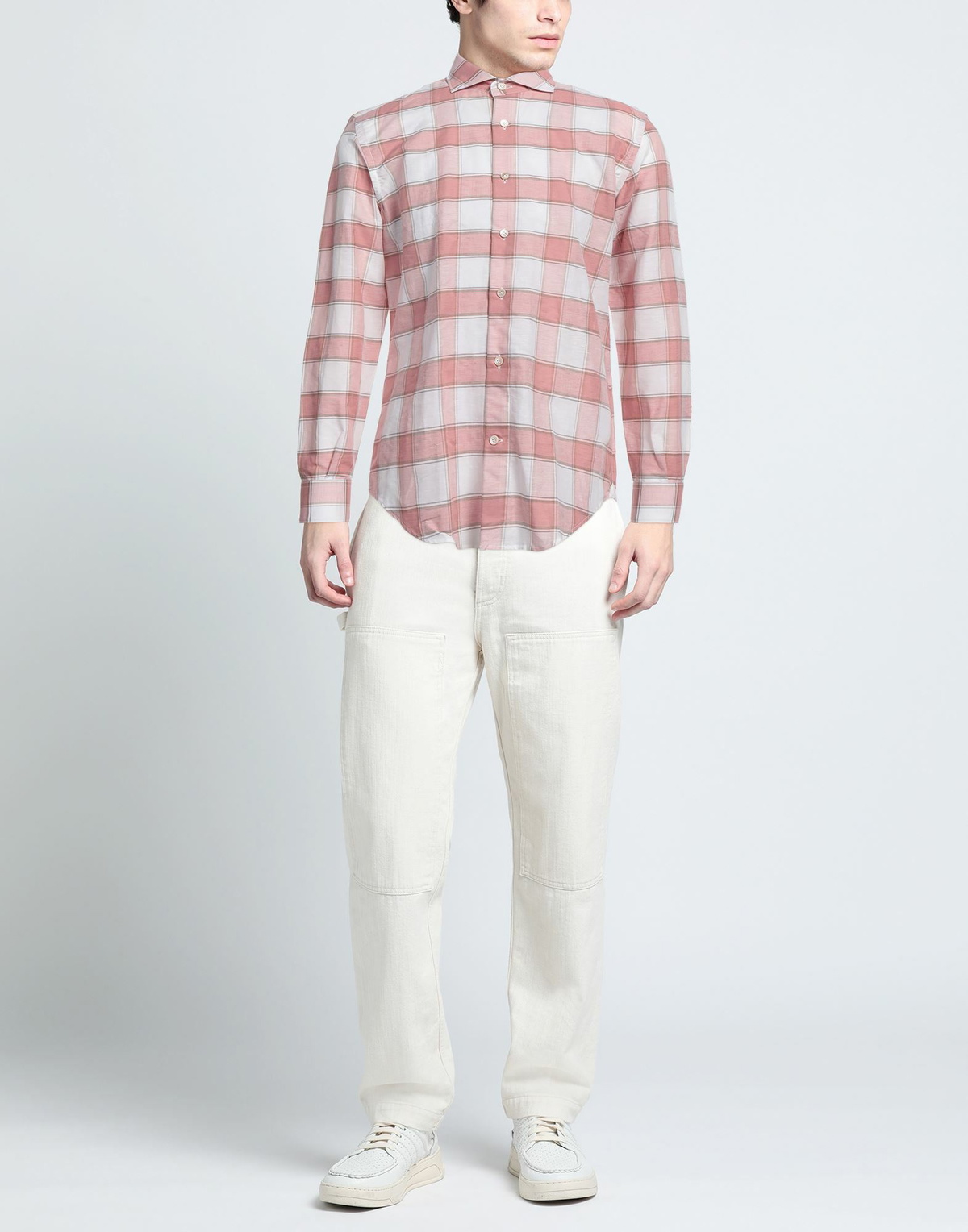 Eleventy Mens Shirt Antique rose