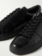 Mr P. - Larry Glossed-Leather Sneakers - Black