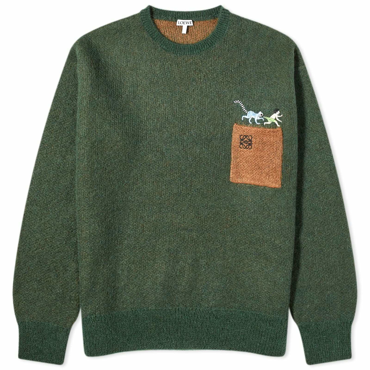 パーカー・フーディ Loewe Green Cotton Sweatshirt Relaxed fit hoodie in cotton Green - LOEWE