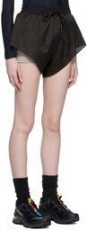 Templa Black Cropped Shorts