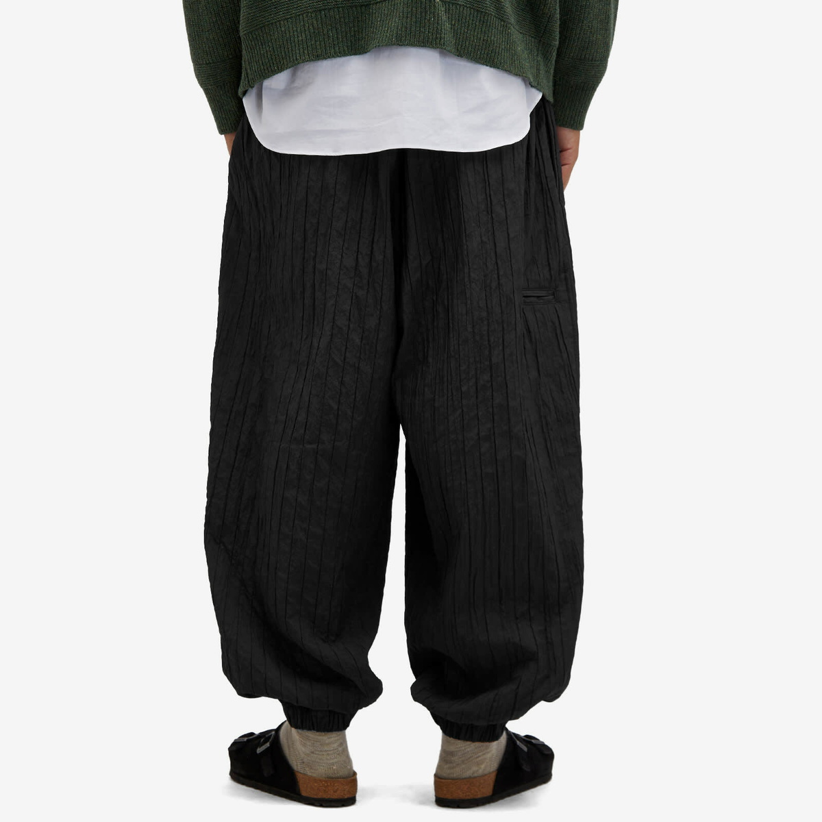 Merely Made Men's Relaxed Quilted Trouser in Black