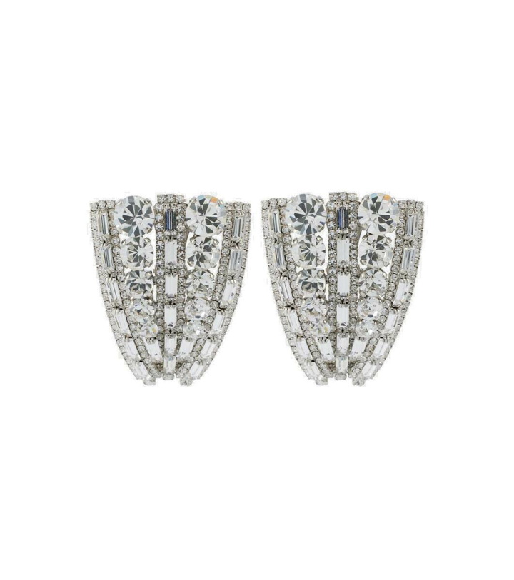 Photo: Alessandra Rich Crystal-embellished clip-on earrings