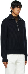 TOM FORD Navy Fisherman Knit Sweater