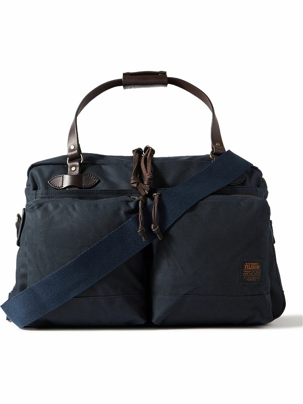 Photo: Filson - 48 Hour Leather-Trimmed Waxed Cotton-Canvas Duffle Bag