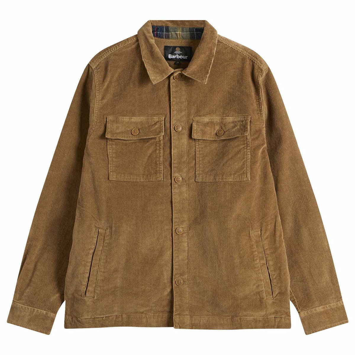 Barbour Men's Cord Overshirt in Sandstone