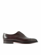 Edward Green - Chelsea Cap-Toe Burnished-Leather Oxford Shoes - Brown