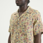 Portuguese Flannel Men's Tapestry Flowers Vacation Shirt in Natural