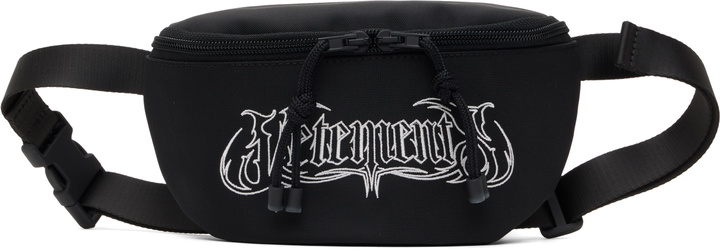 Photo: VETEMENTS Black Metal Logo Belt Bag