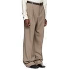 Valentino Taupe Wool Trousers