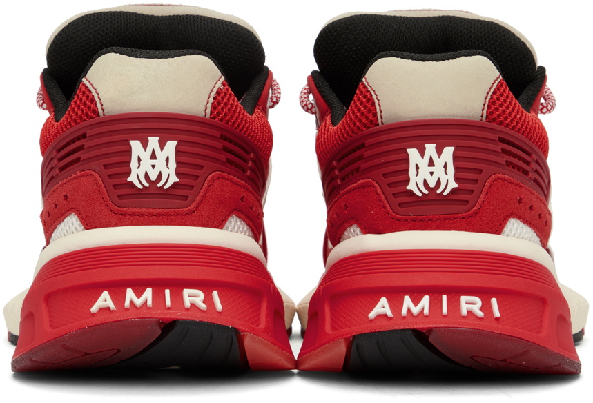AMIRI Red & Off-White MA Runner Sneakers Amiri