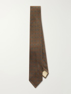 Rubinacci - 8cm Printed Silk-Twill Tie - Brown
