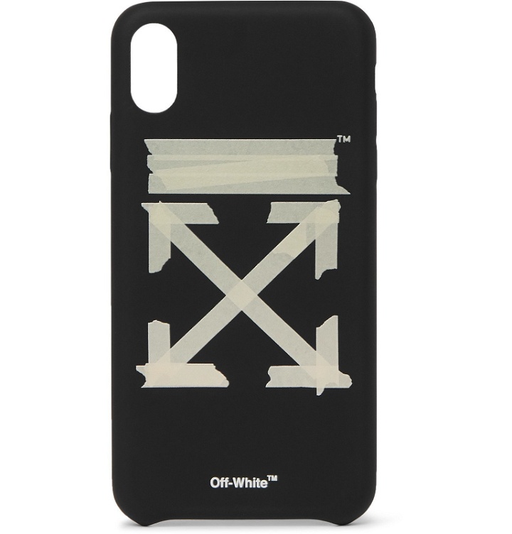 Photo: Off-White - Logo-Print iPhone XS Max Case - Black
