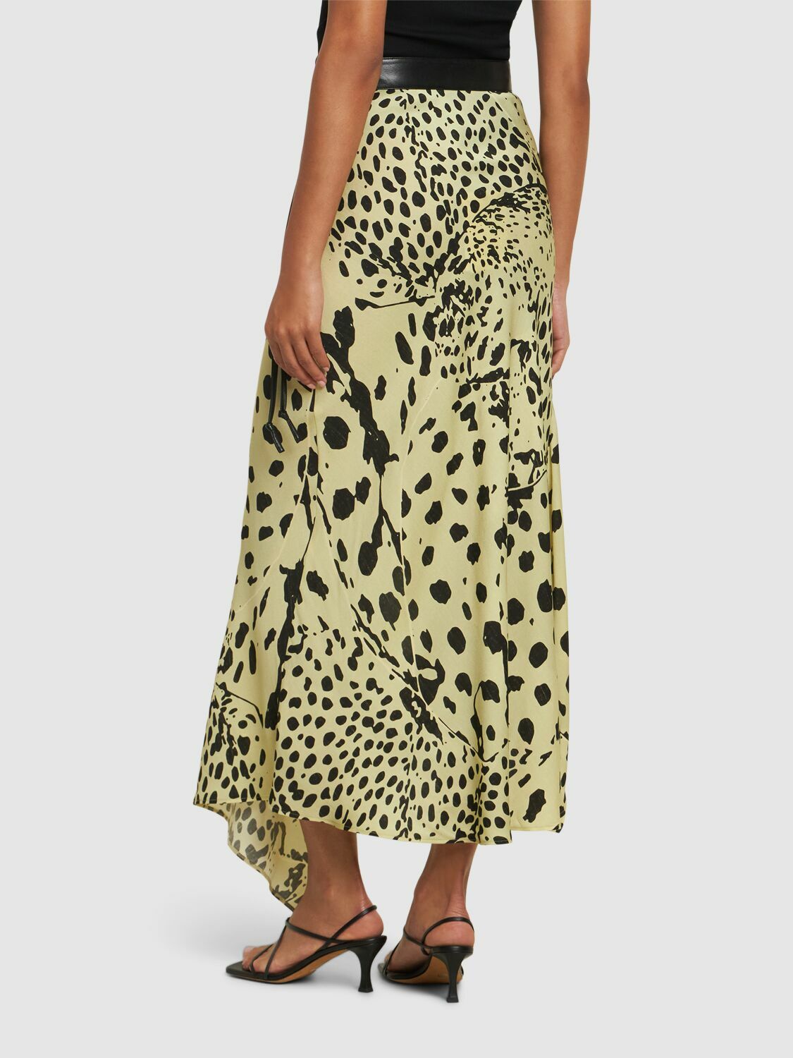 NANUSHKA Phile Printed Georgette Long Skirt Nanushka