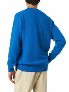 MC2 Saint Barth Man Crewneck Sweater With Sun Moritz Après Ski Embroidery