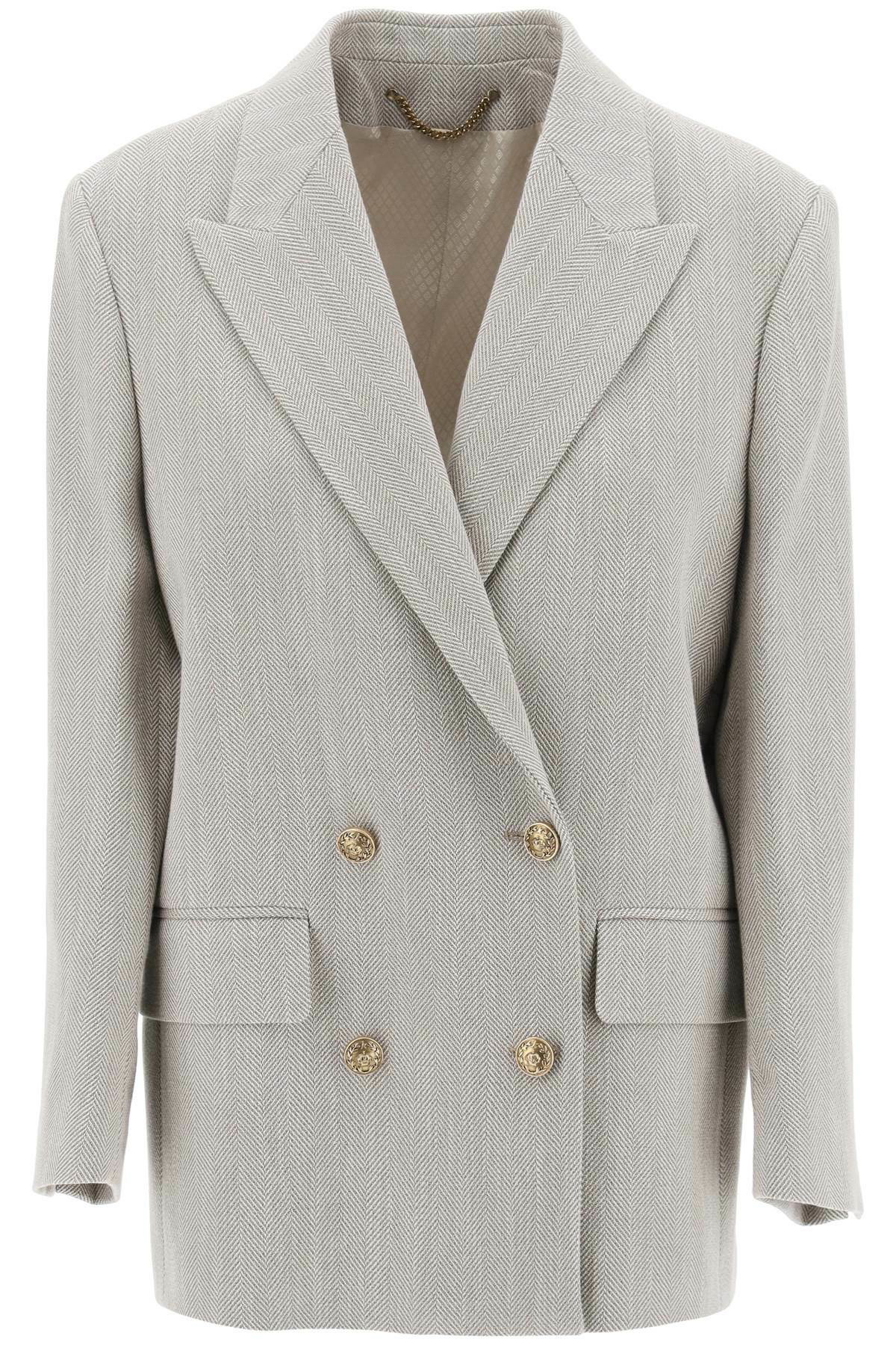 VIP【送料関税込】GOLDEN GOOSE GOLDEN DOUBLE BALZER JACKET Golden Goose double-breasted Blazer | Blue | FARFETCH