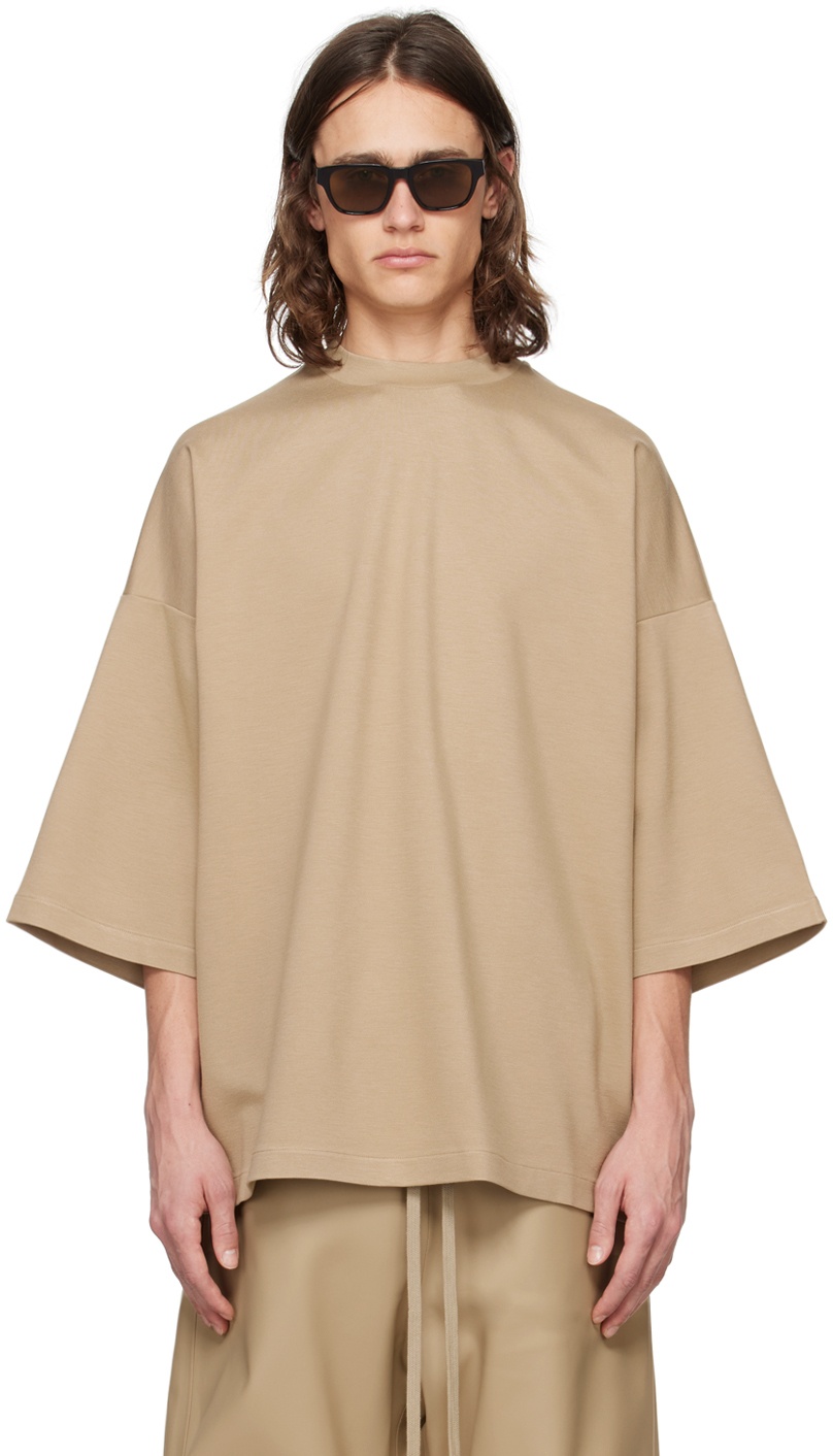 Photo: Fear of God Tan Embroidered T-Shirt