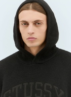 Stüssy Felt Patch Knit Hooded Sweater