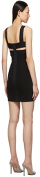 Herve Leger Black Mini Strappy Bra Dress