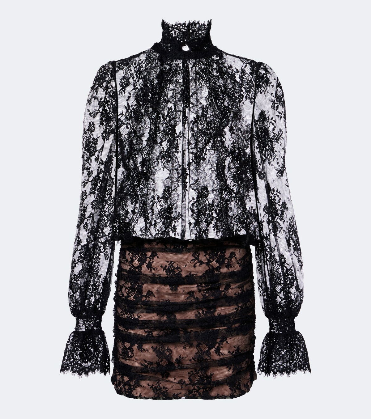 Retrofête Ysolde sheer lace minidress