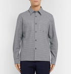 A.P.C. - Gingham Cotton and Linen-Blend Shirt - Navy