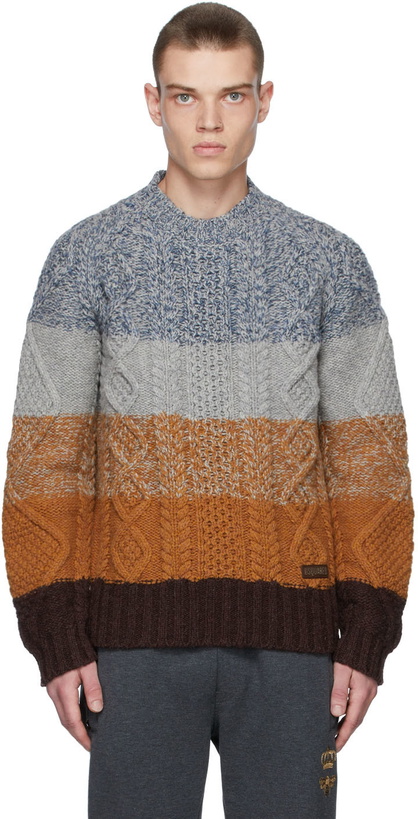 Photo: Dsquared2 Ombre Cable Sweater